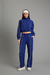 Active Piped-Trim Windbreaker Pants