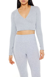 Active Seamless Surplice Crop Top