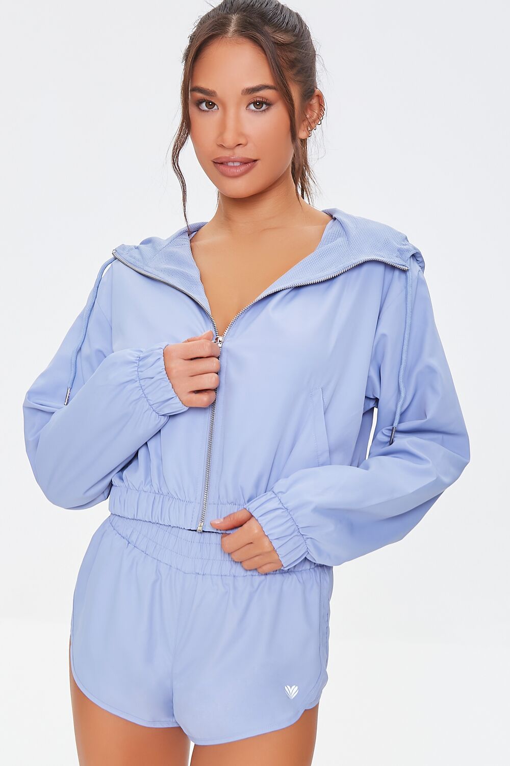 Active Hooded Windbreaker Jacket