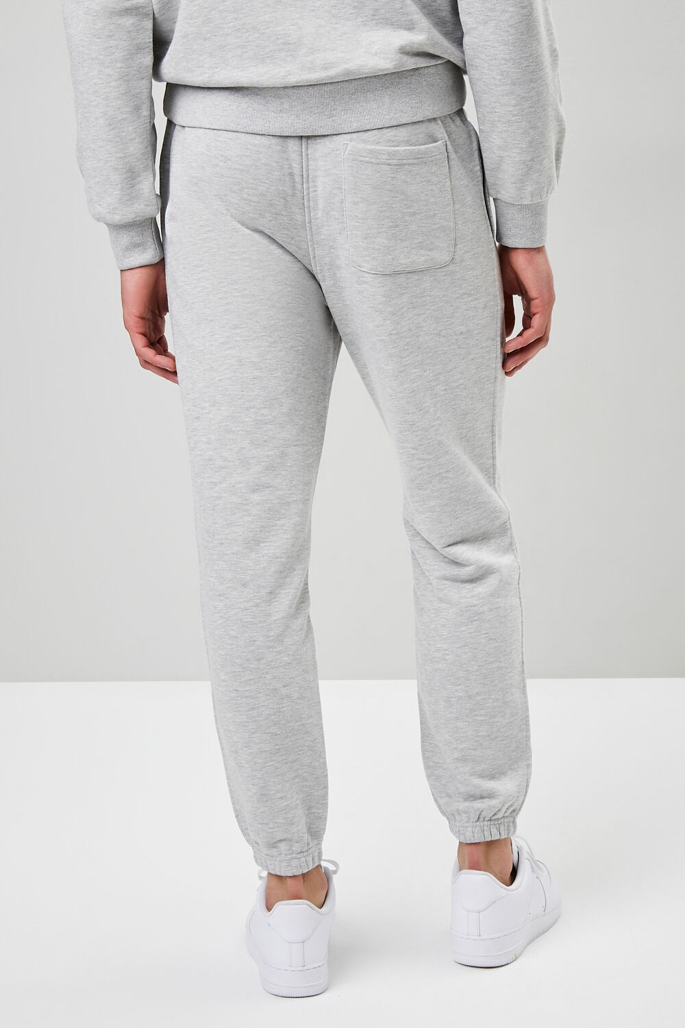 Basic Heathered Drawstring Joggers