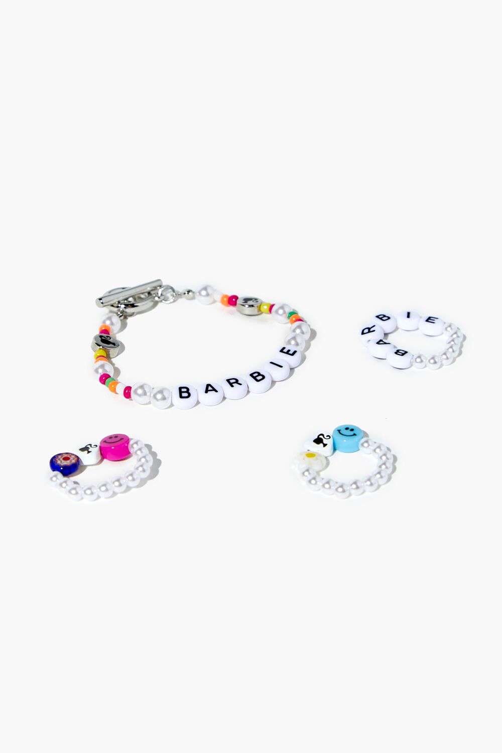 Beaded Barbie鈩?Bracelet & Ring Set