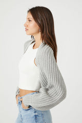 Batwing Open-Front Cardigan Sweater