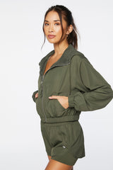 Active Hooded Windbreaker Jacket