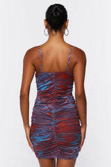 Abstract Print Bodycon Mini Dress