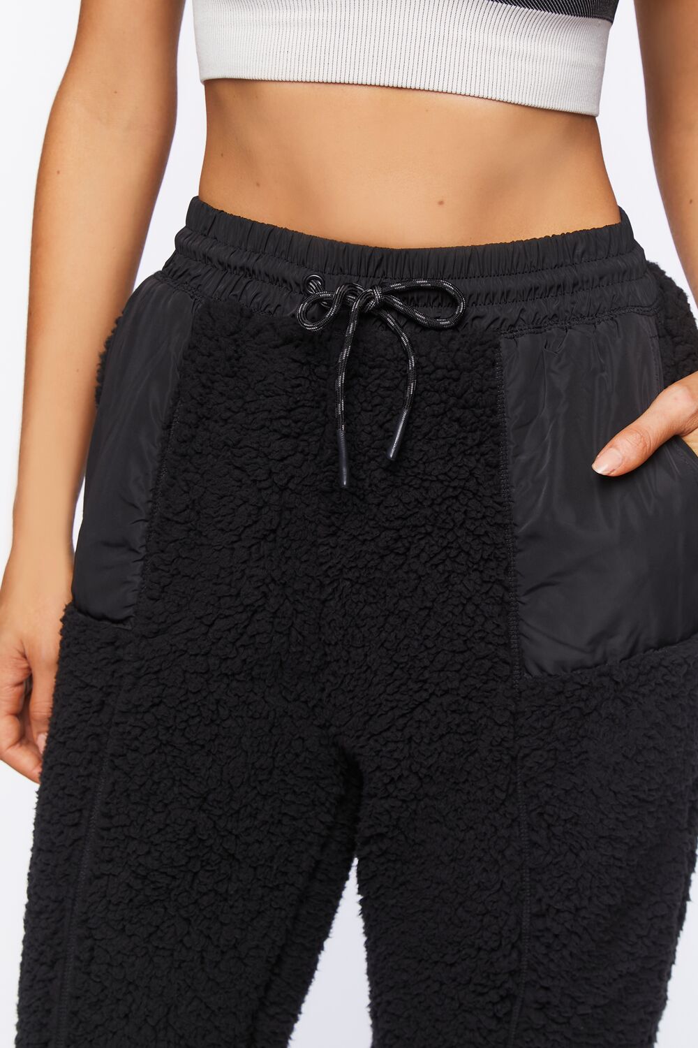 Active Faux Shearling Joggers