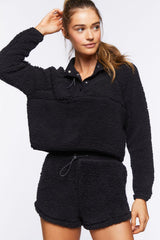 Active Faux Shearling Pullover