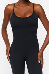 Active Flare-Leg Cami Jumpsuit