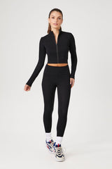 Active Seamless Textured Zip-Up Jacket