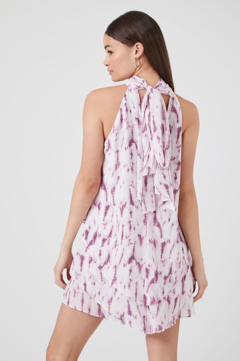 Abstract Print Swing Mini Dress