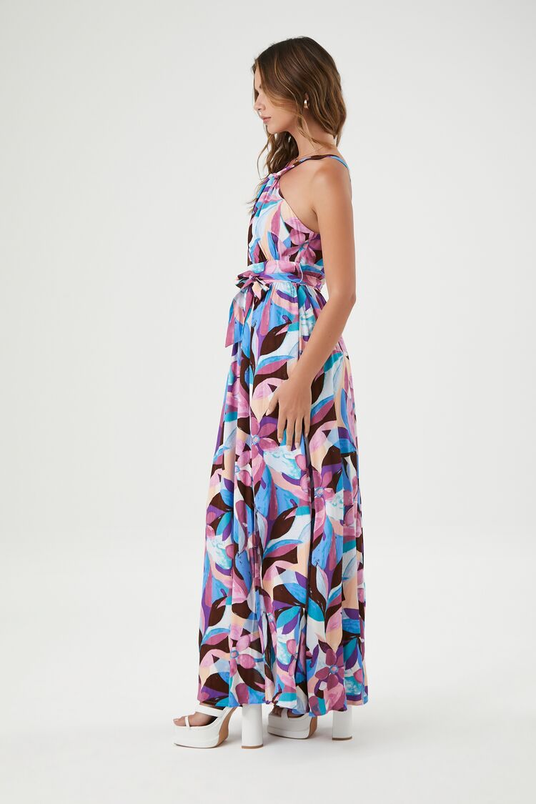 Abstract Print Maxi Dress