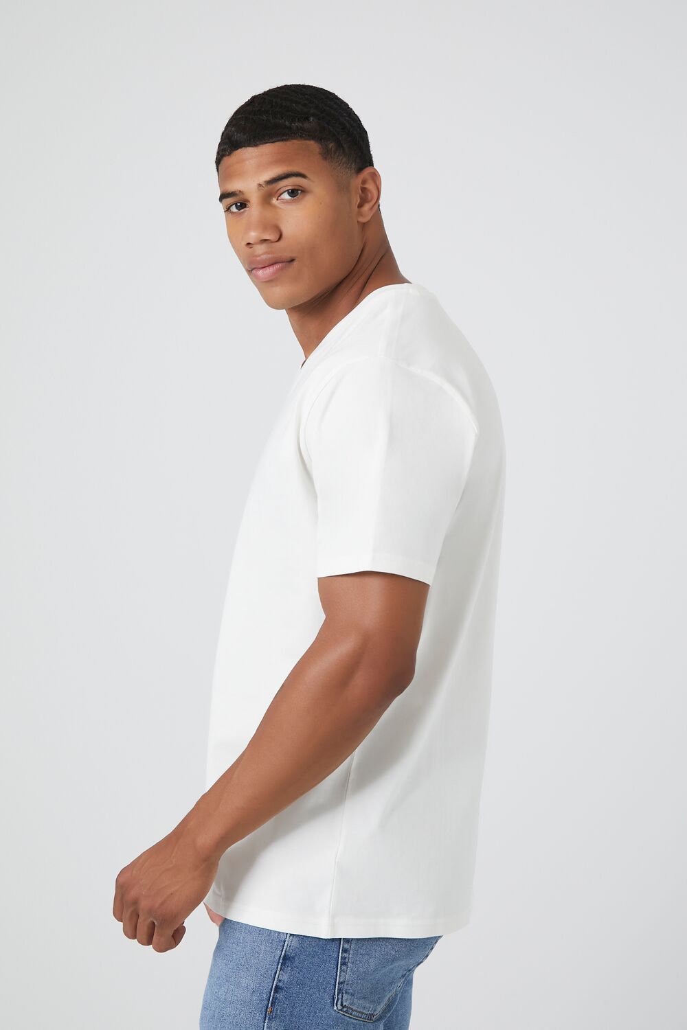 100% Cotton V-Neck Tee