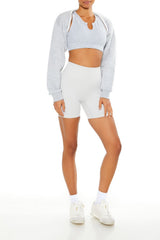 Active Fleece Raw-Cut Shrug