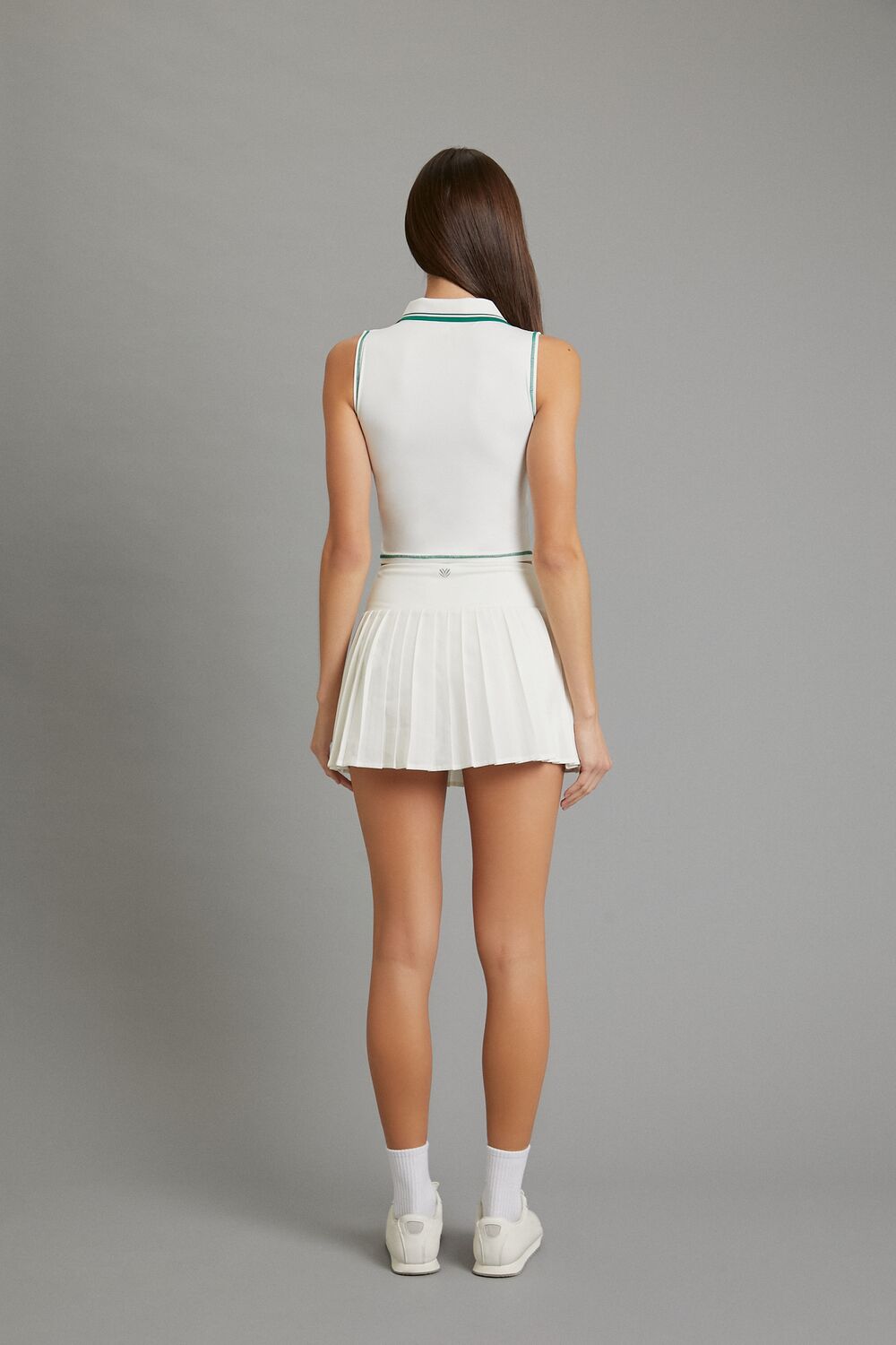 Active Pleated Surplice Skort