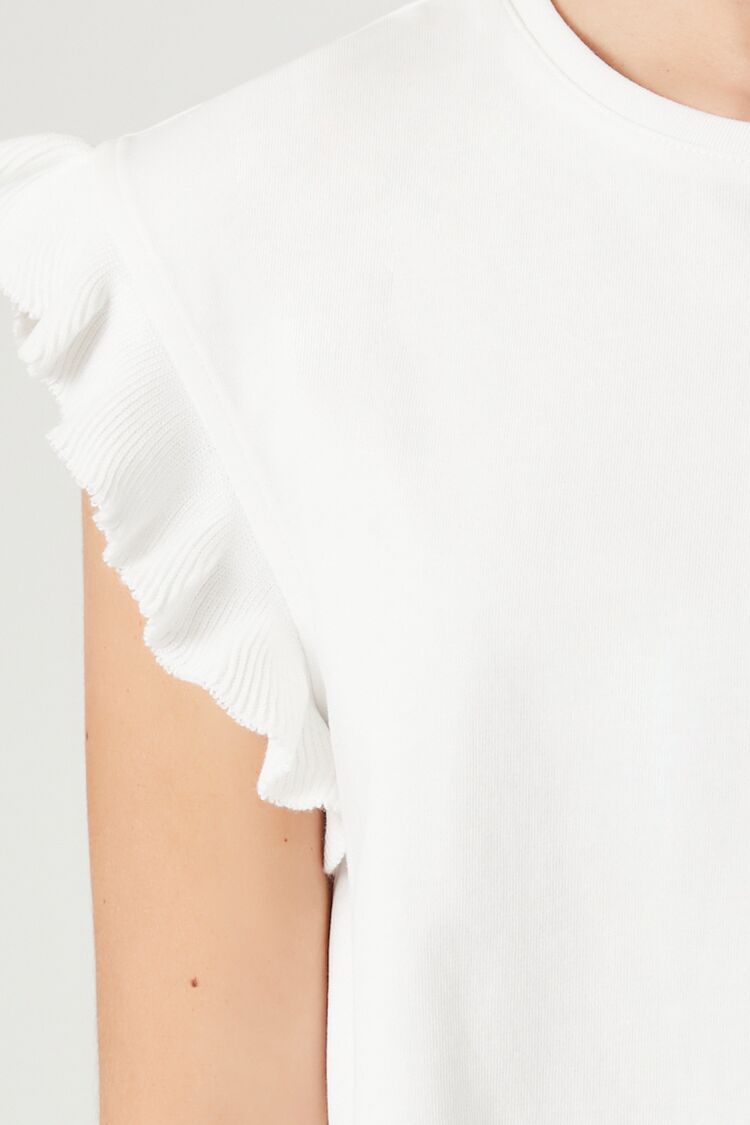 Butterfly-Sleeve Crop Top