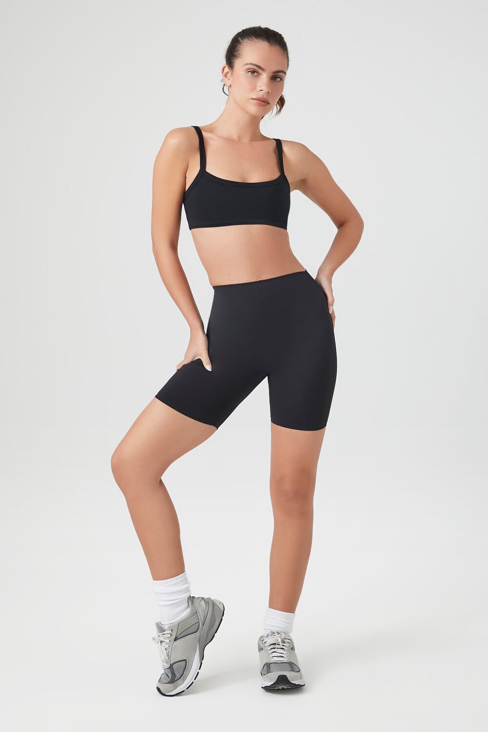 Active High-Rise Biker Shorts