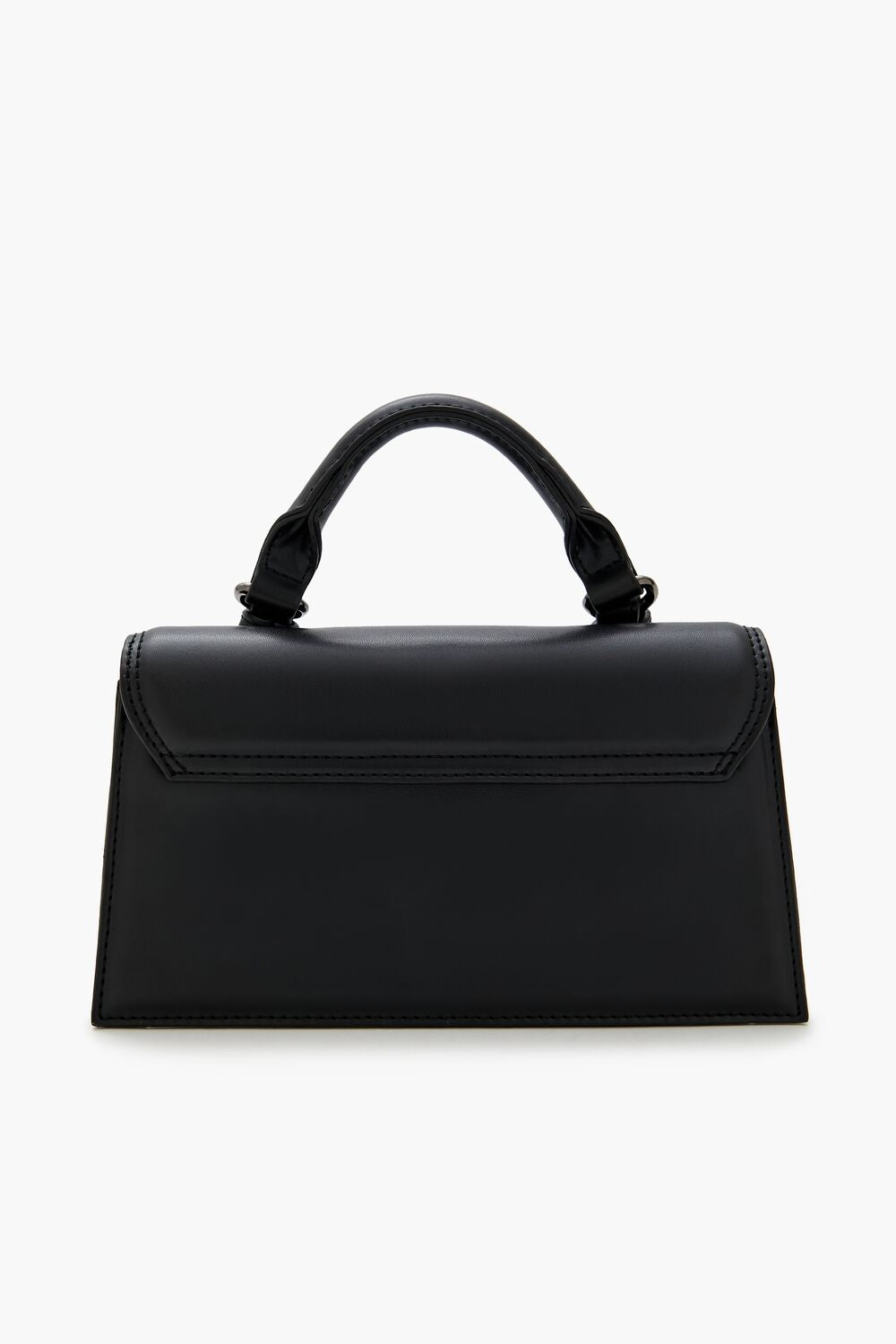 Buckled Faux Leather Crossbody Bag