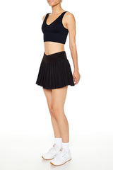 Active Pleated Flare Skort