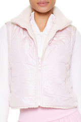 Active Quilted Faux Shearling Vest