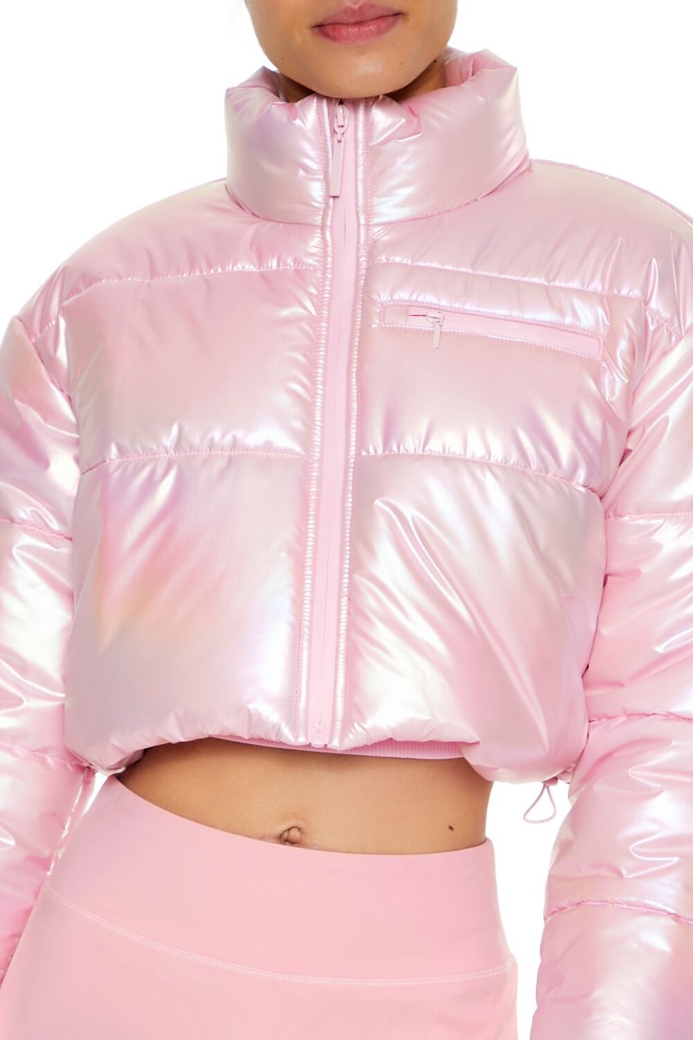 Active Iridescent Puffer Jacket