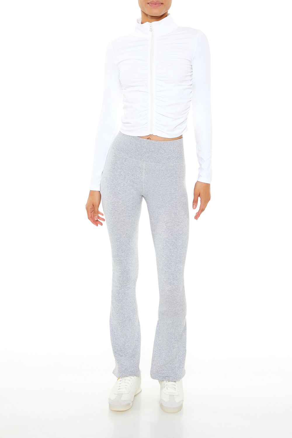 Active Ruched Zip-Up Jacket