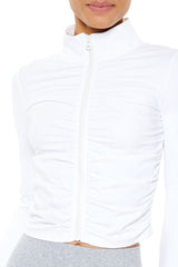 Active Ruched Zip-Up Jacket