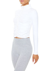 Active Ruched Zip-Up Jacket
