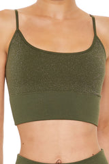 Active Seamless Glitter Sports Bra