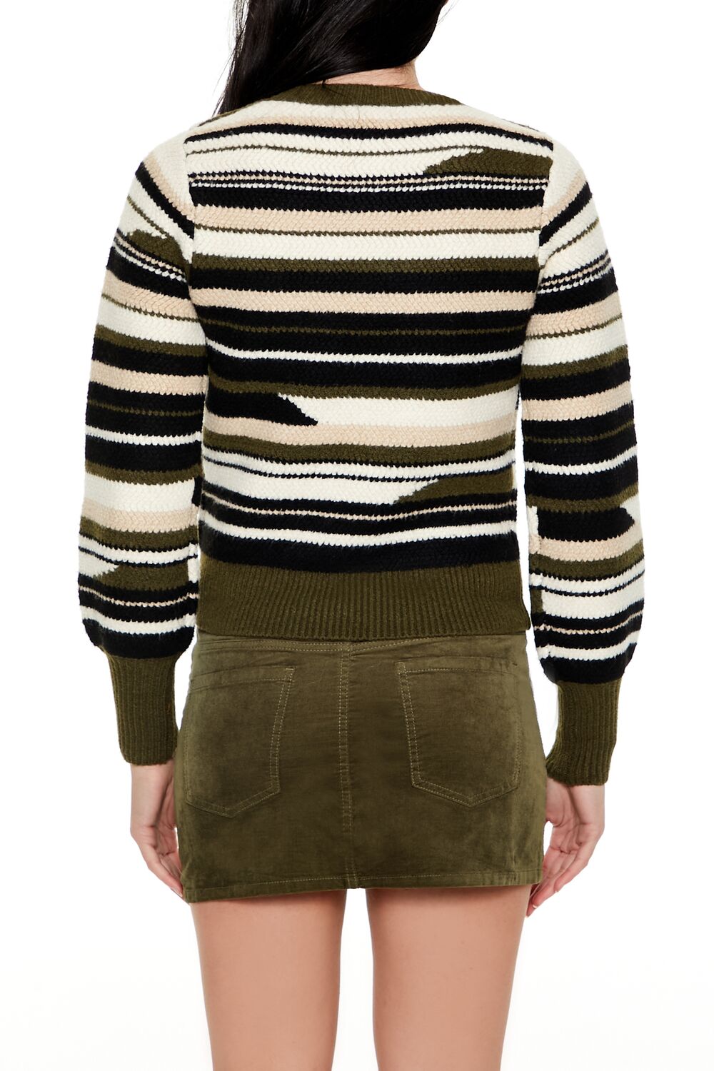 Abstract Striped Sweater