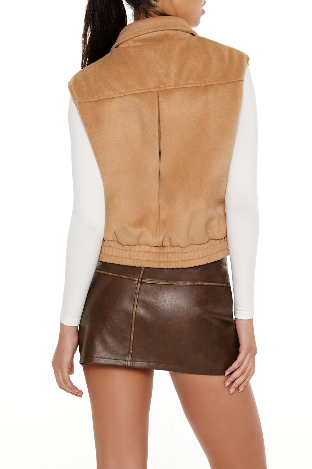 Brushed Zip-Up Vest