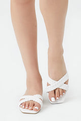 Braided Crisscross Flat Sandals