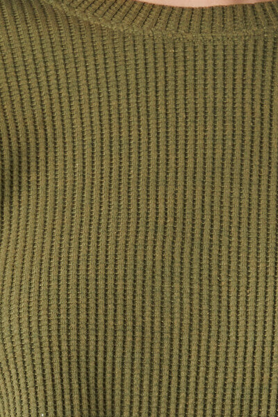 Boxy Ribbed Knit Crop Top