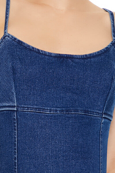 Bodycon Denim Cami Mini Dress
